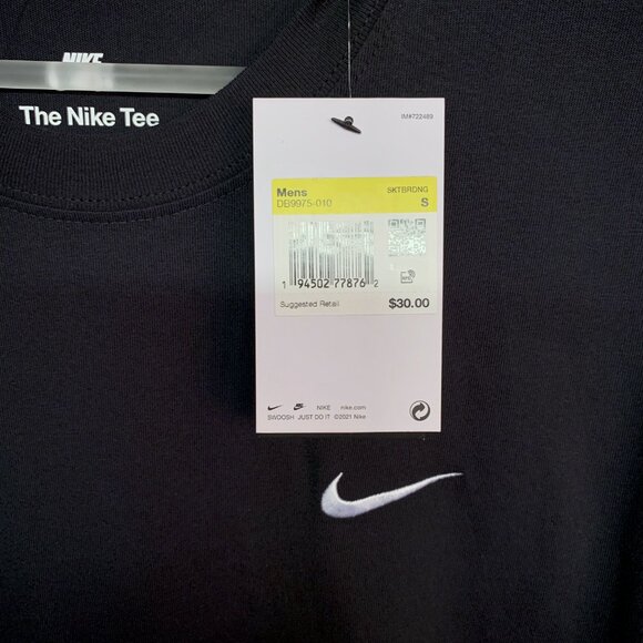 NIKE SB Skate T-Shirt in Black & “The Nike Tee” T-shirt in Grey — Small - Picture 5 of 10